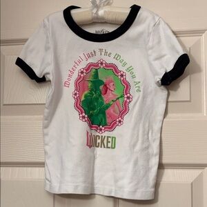 Wicked Kids White and Black Graphic Tee